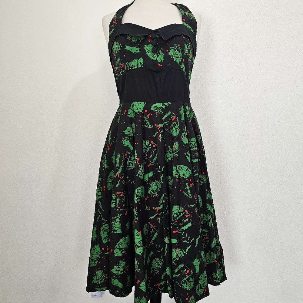 Hell Bunny Frankenstein Dress 💚